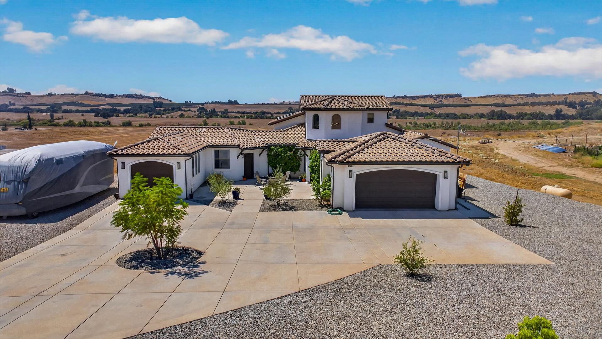 Aerial photograph of a Central Valley home shot by 360 Media Drone